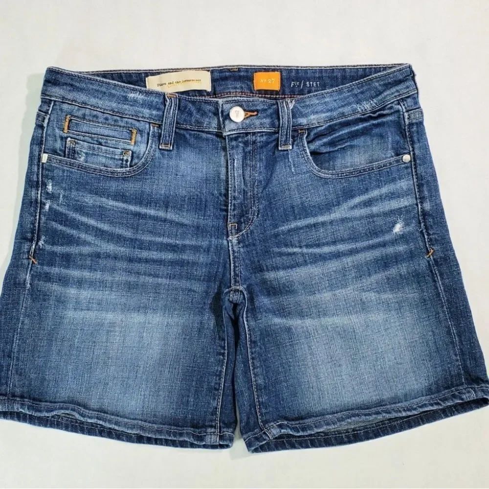 Anthropologie Pilcro and the letter press Blue Denim Shorts size 26